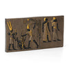 9.37" Egyptian Pharaoh with Double Crown Striking Enemy Wall Plaque