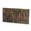 9.37" Egyptian Pharaoh with Double Crown Striking Enemy Wall Plaque