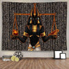 Egyptian Anubis Statue Tapestry Ancient Egypt Religious Mythical Tapestries