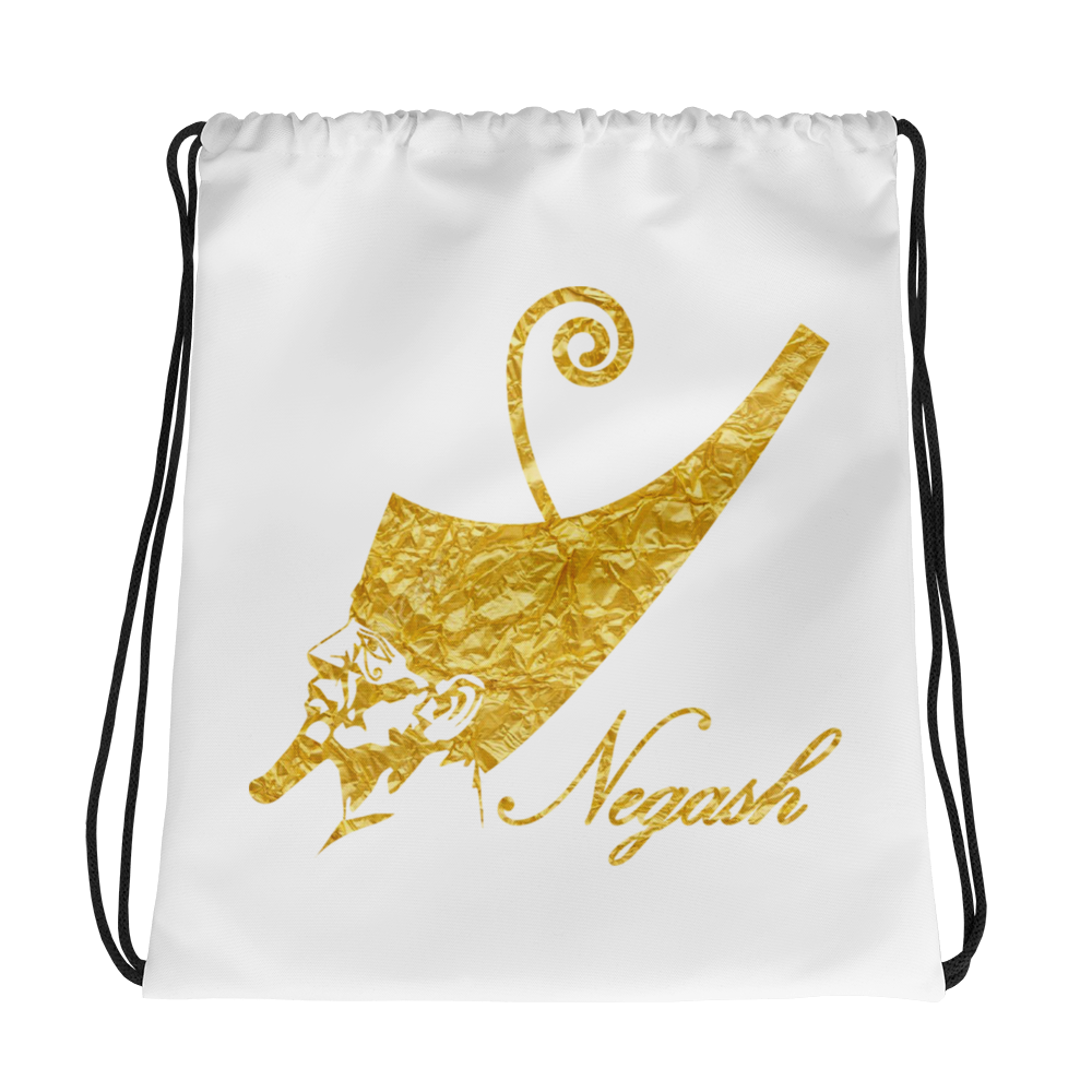 Negash ™ Gold Pharaoh Drawstring bag