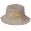 Negash ™ Gold Hieroglyphic Old School Bucket Hat